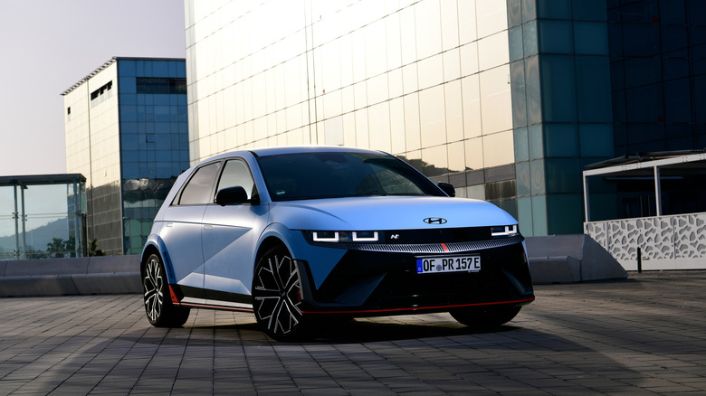 2025 Hyundai Ioniq 5 N front 3/4 view
