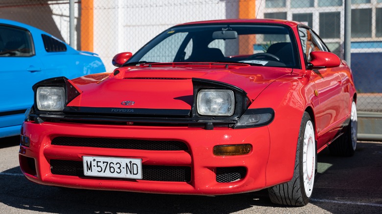 A parked Toyota Celica