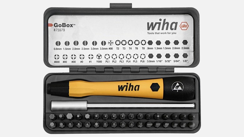 Wiha GoBox Electronics ESD Precision Micro Bit Set