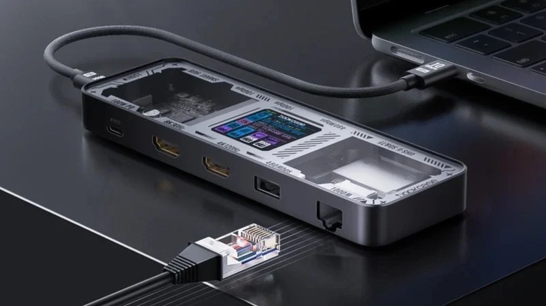 A Dockcase Explorer smart USB-C hub