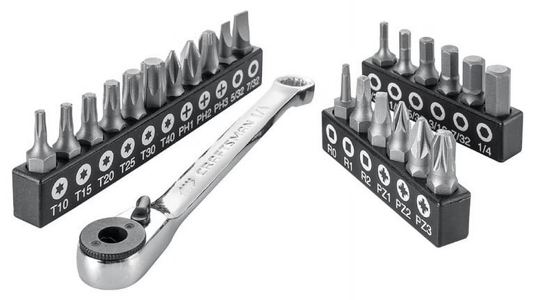 Craftsman Right Angle Bit Driver Tool Set (24-Piece) on a white background