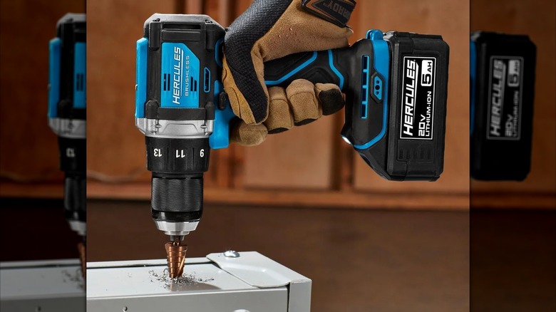 drilling with Hercules drill/driver