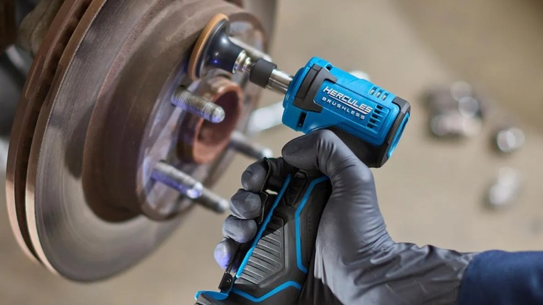 cleaning up brake rotor with Hercules die grinder