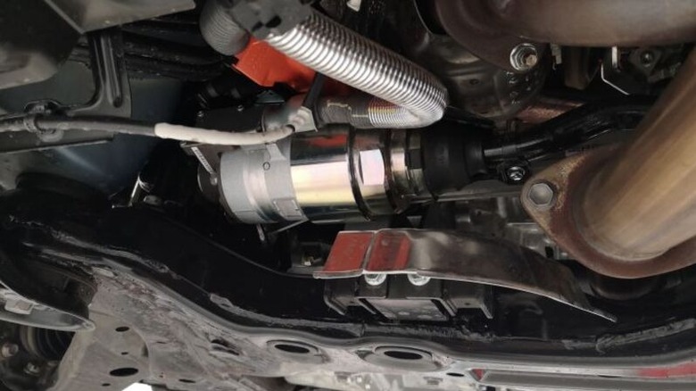 Lexus active anti-roll bar.