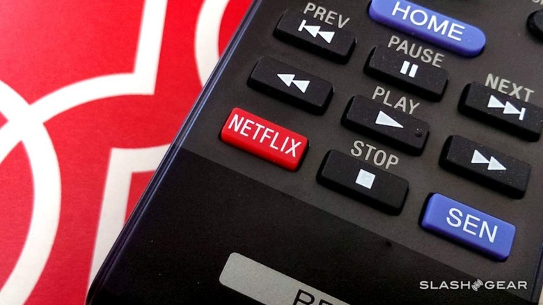 Netflix button on remote control