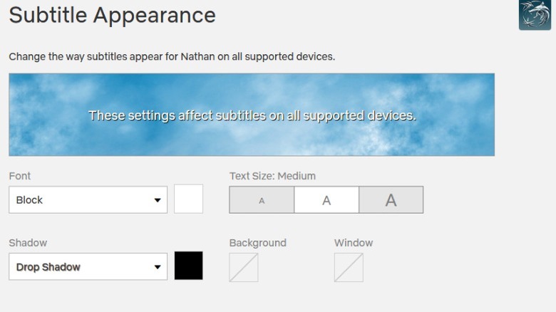 Subtitle preferences on Netflix