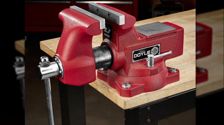 Doyle vise on workbench
