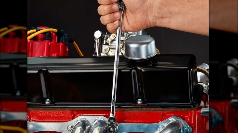 turning bolt with Icon wrench