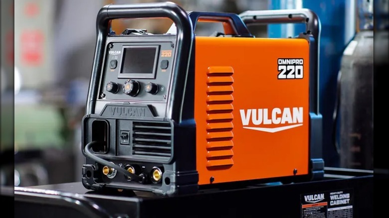 Vulcan welder on cart