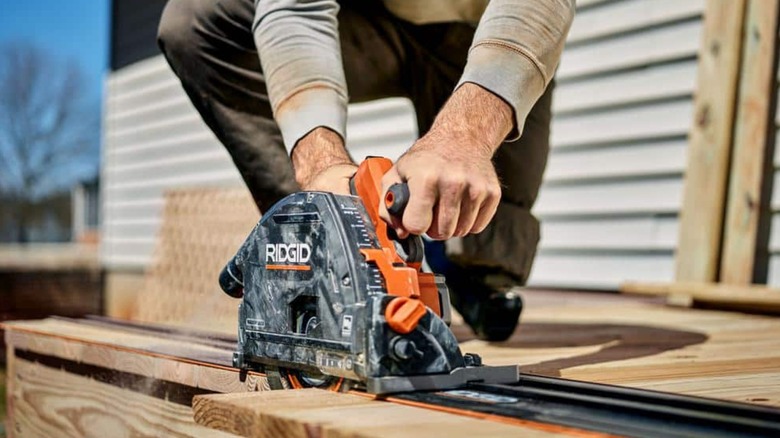 cutting boards with Ridgid track saw