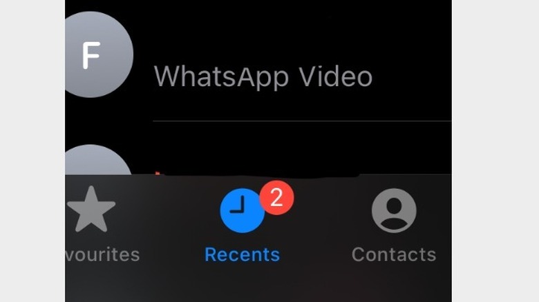 Call logs in Phone app
