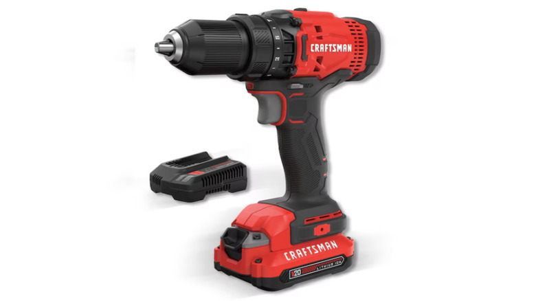 Craftsman V20 1/2-Inch Drill/Driver Kit CMCD700C1 on display