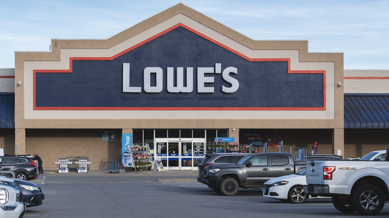 A Lowe's store viewed from outside.