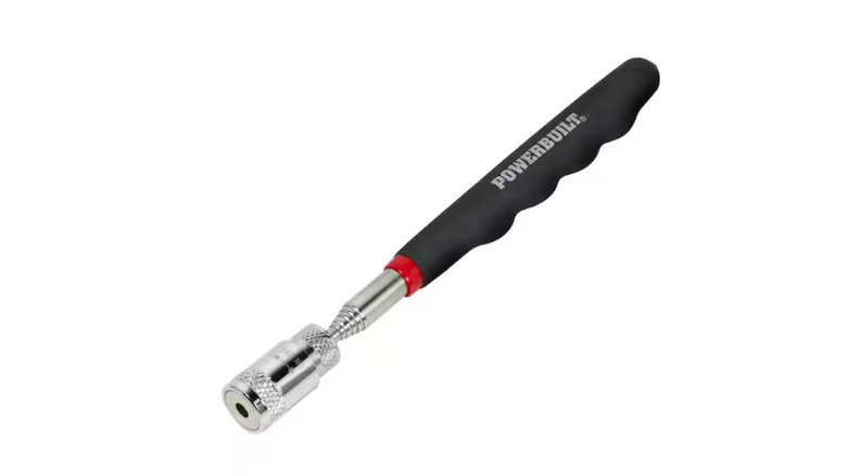 Close up of magnetic pick up tool