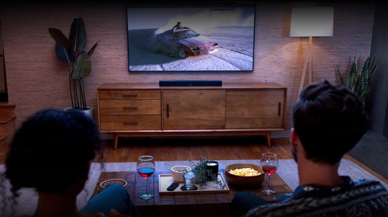 A Bose soundbar in the home