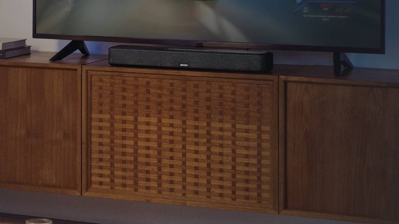 A Denon soundbar