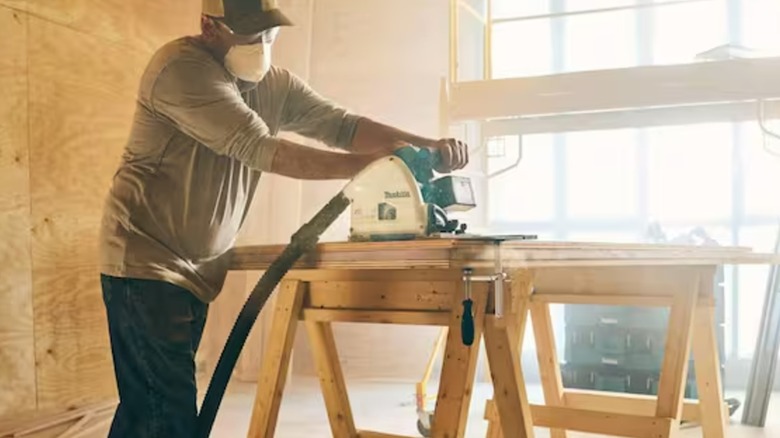 cutting boards with Makita plunge saw