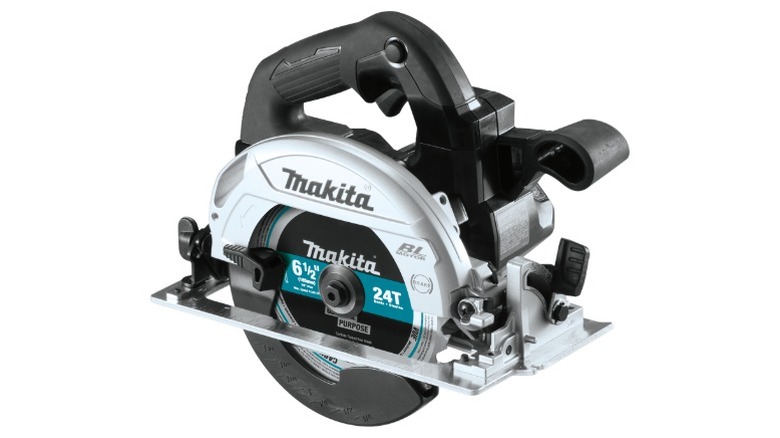 Makita XSH04ZB circular saw against a white background