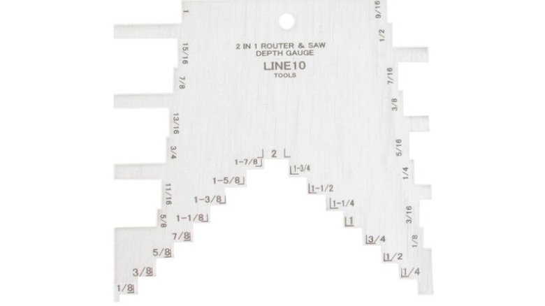 Silver depth gauge