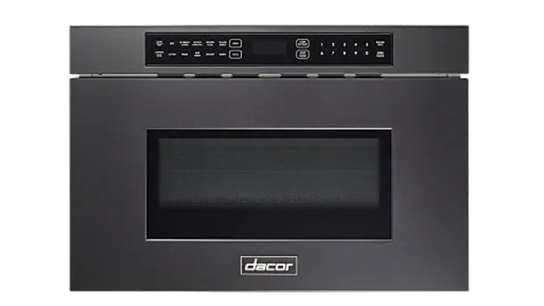 A 24-inch Dacor microwave in a drawer