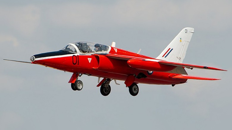 folland gnat jet flight