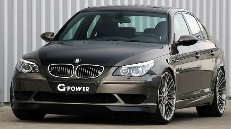 Grey 2008 BMW M5 G-Power Hurricane RS