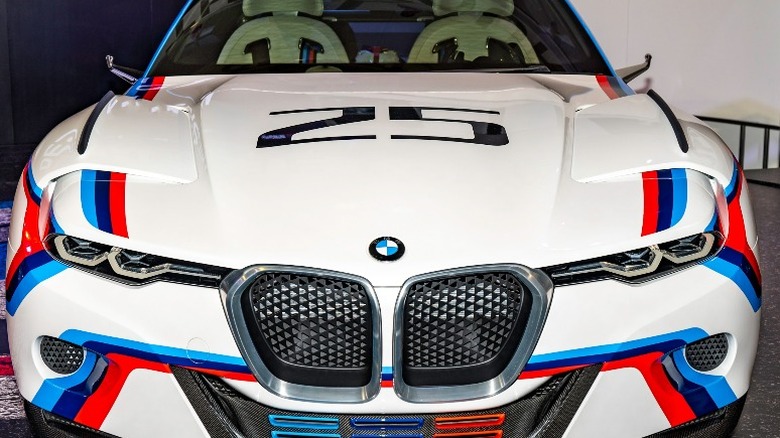 white 2015 BMW 3.0 CSL Hommage Concept