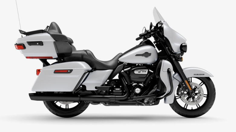 Harley-Davidson Ultra Limited on display in black
