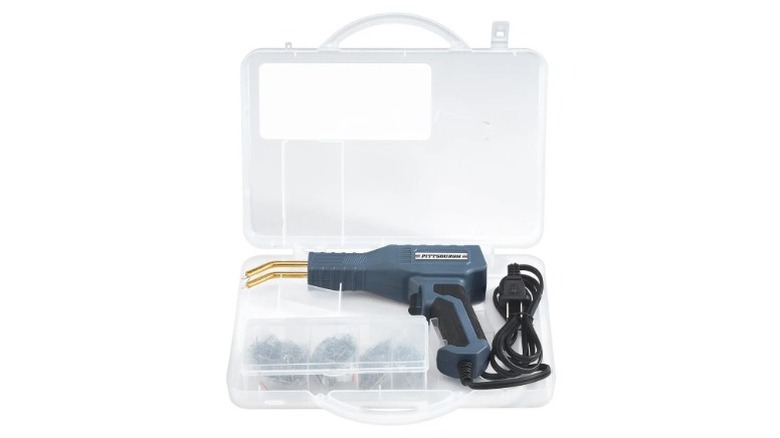 Pittsburgh hot stapler kit with its carry case