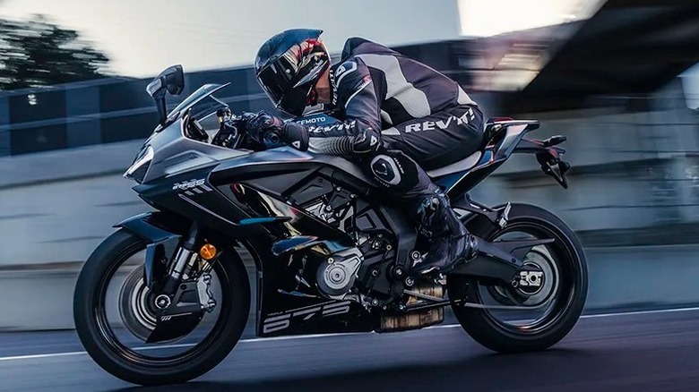 Black CFMOTO motorcycle