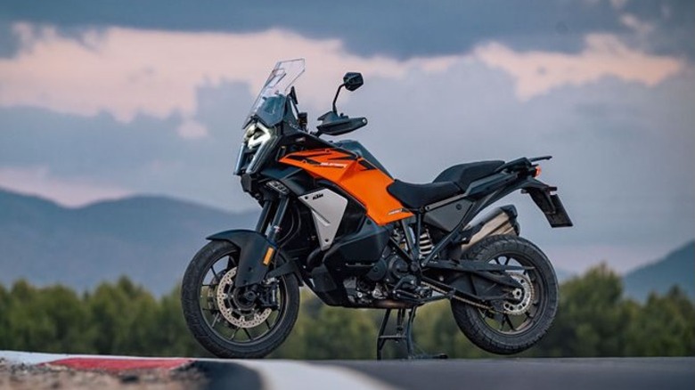 A black 2025 KTM 1390 Super Adventure S EVO