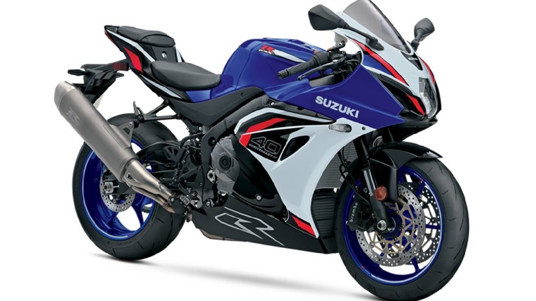 A 2026 release Suzuki GSX-R1000 for the 2027 model year, finished in the special 40th anniversary livery.