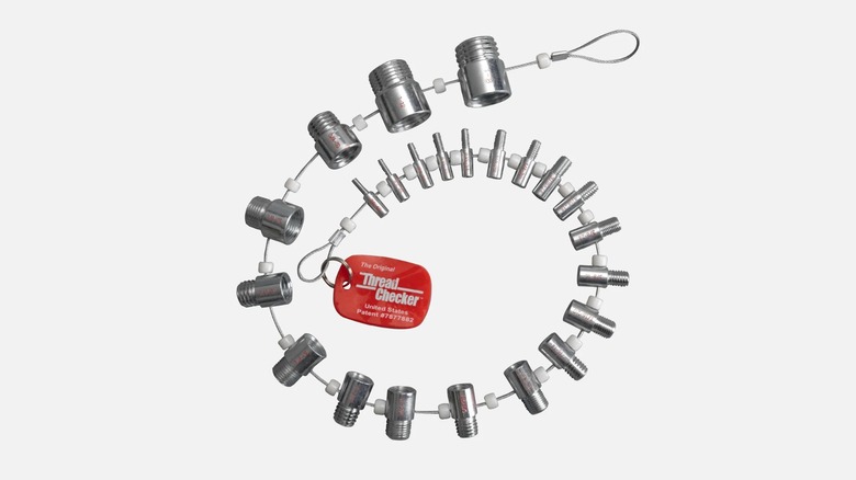 Fireball Tool's string thread checker on a white background