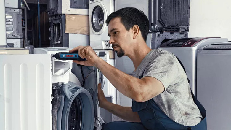 using electric screwdriver on appliances