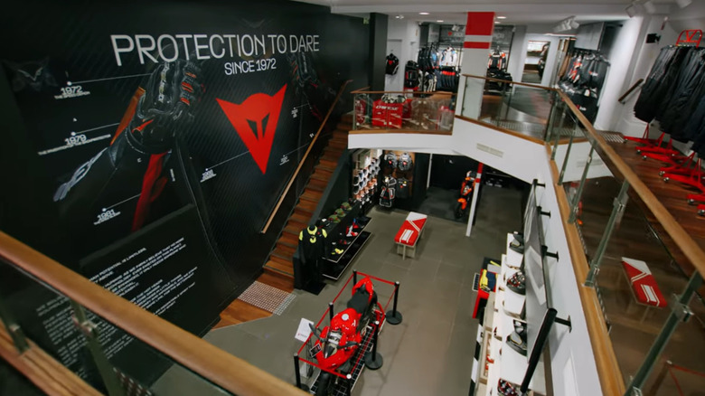 Dainese's high-end store in Melbourne, Australia