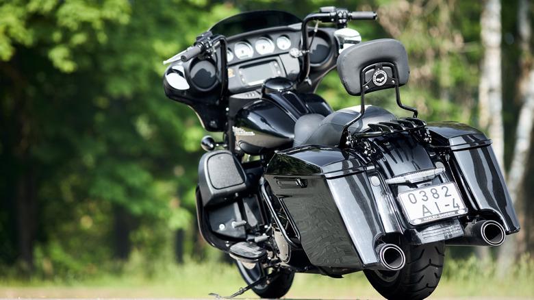 Harley Street Glide on the road