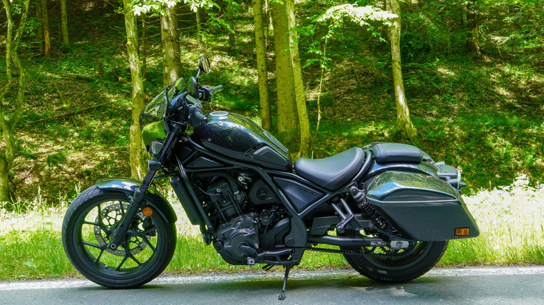 Honda with saddle bags