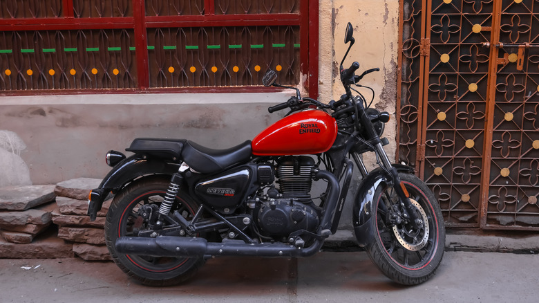 Red Royal Enfield Meteor