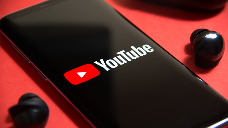 YouTube on smartphone