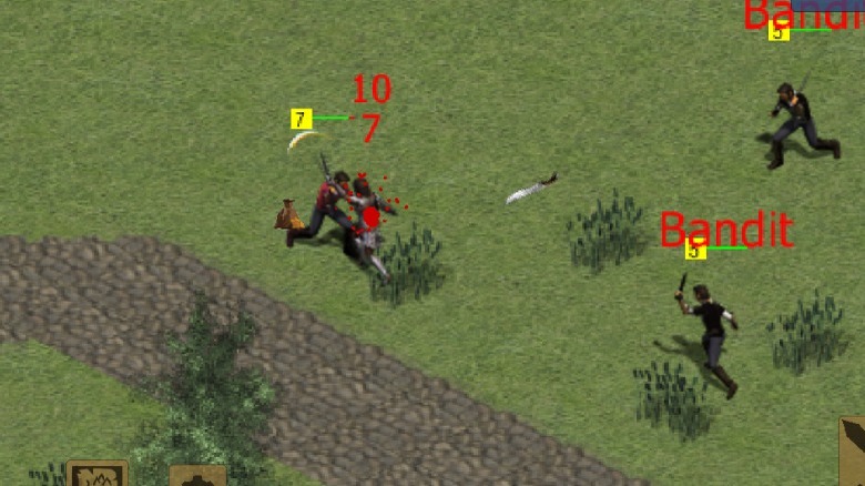 Attacking bandits in Exiled Kingdoms