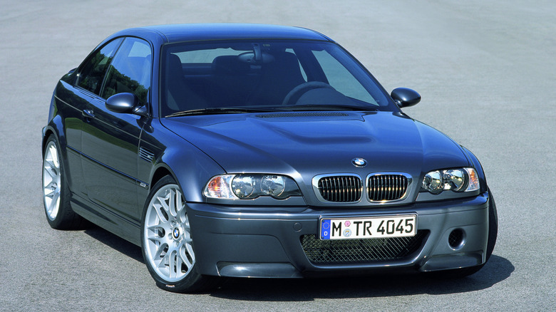 BMW E46 M3 front 3/4 view