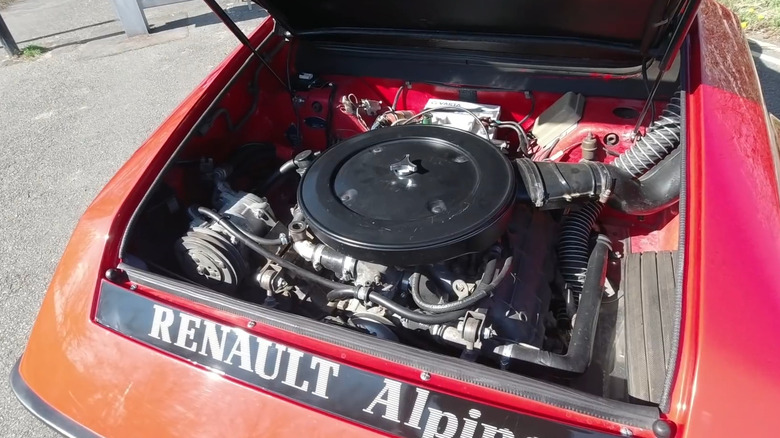 Alpine A310 engine bay 2.7-liter PRV V6