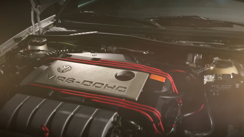 Volkswagen VR6 engine in Corrado sports car