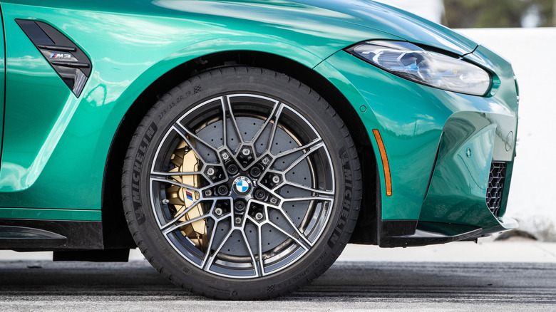 Michelin Pilot Sport 4S tire on BMW M3