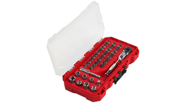 44-Piece ¼-Inch Drive Hex Mini Bit Ratchet Set
