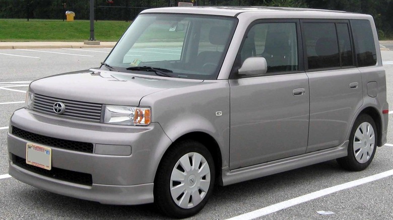 Gray 2006 Scion xB photographed in a parking lot