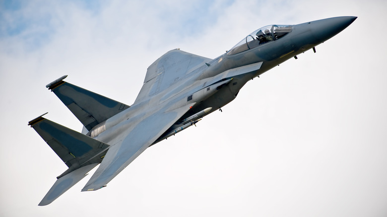 F-15 Eagle mid-flight