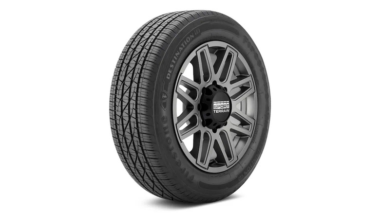 A stock image of a Firestone Destination LE3 tire