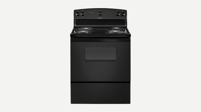 Hotpoint 30-Inch Electric Range in black