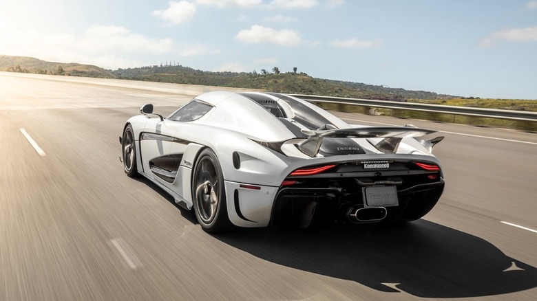 Koenigsegg Direct Drive transmission car on the road